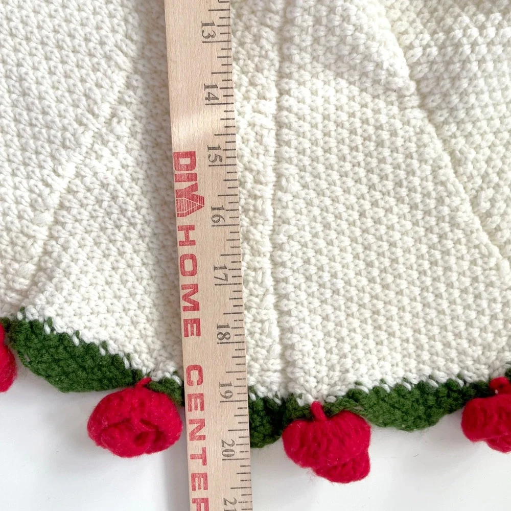Vintage Handmade Crochet Tea Cozy Food Cover Country Kitchen Cottage Whimsical
